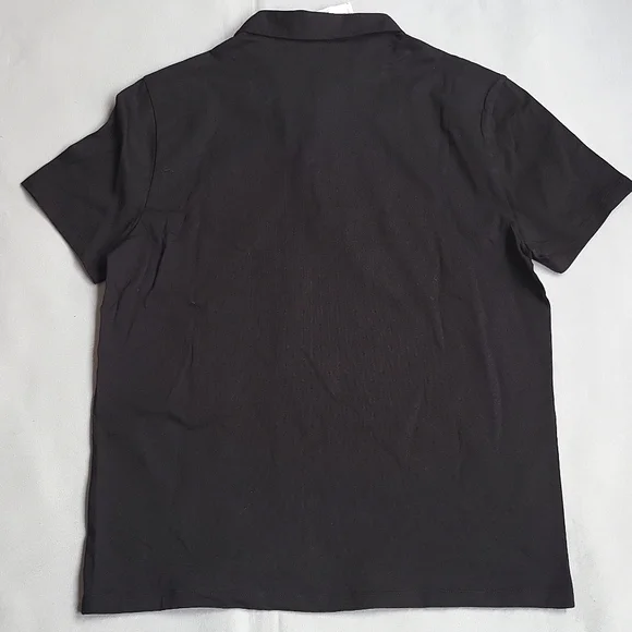 NWT$450 Versace Collection Embroidered Round LOGO 3 Button Polo Shirt - Picture 15 of 15